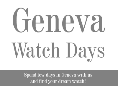 Geneva Watch Days - travel to Geneva to buy a watch
